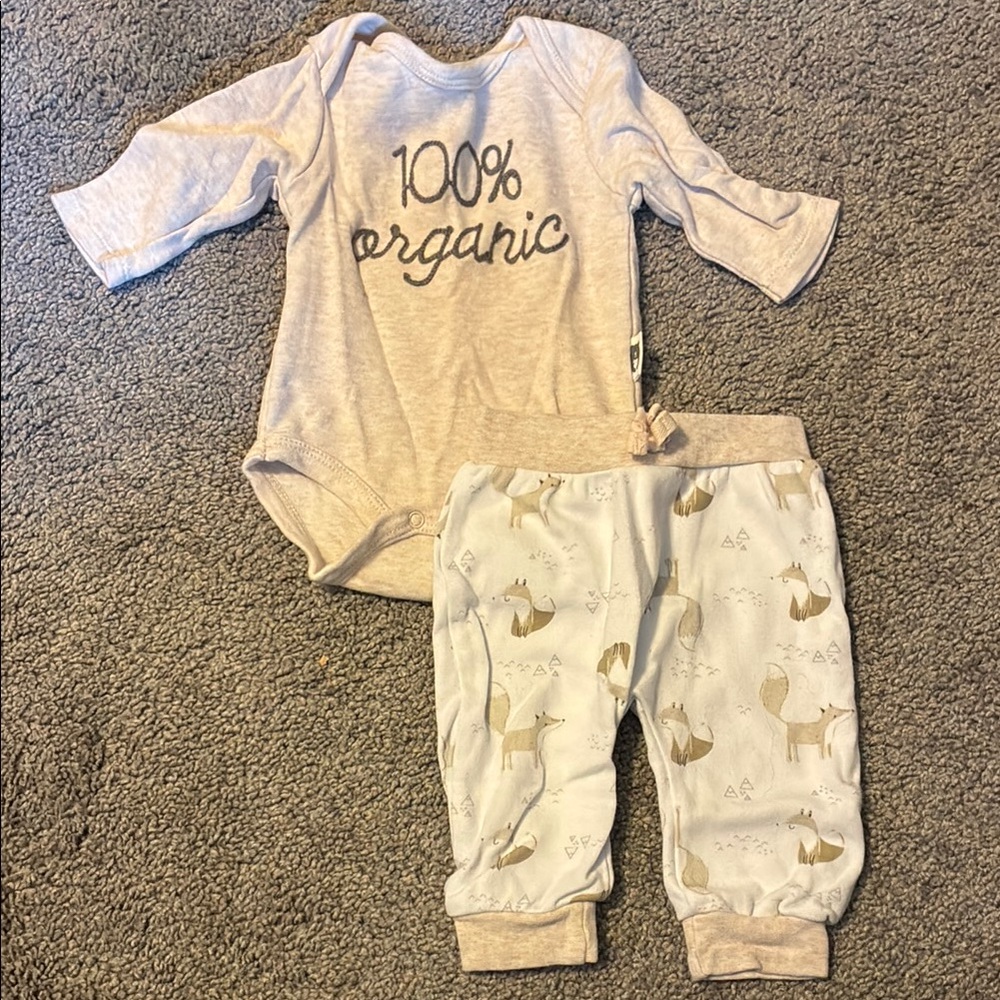 Organic Kids Matching Set - Cream